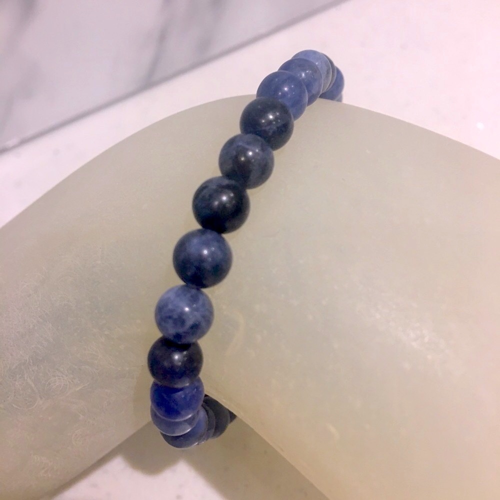 Genuine Sodalite elastic string bracelet